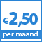 webpakket voor slechts € 2,50 per maand!
